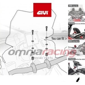 Givi 04SKIT Specific Smart Bar S900A S901A kuprinė – BMW R 1200 RT 2005–2013 / Ducati Multistrada 950 2017–2020 / Yamaha Tracer 900 2017–2020