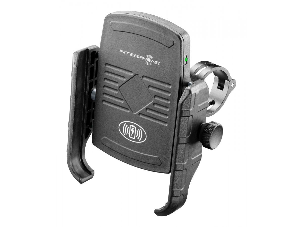 Interphone Moto Crab Wireless telefono laikiklis su belaidžiu įkrovimu, 12–32 mm – nuotrauka 1