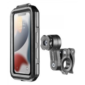 Interphone Quiklox Armor Pro 6,5 colio telefono dėklo ir vairo laikiklio komplektas – nuotrauka 1