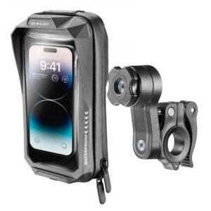 Interphone Quiklox Waterproof Pro telefono dėklo ir vairo laikiklio komplektas – nuotrauka 1