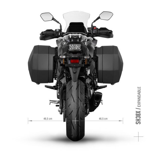 SHAD 3P šoniniai dėžių laikikliai – Suzuki GSX S 1000GX 2024–2025 – nuotrauka 2