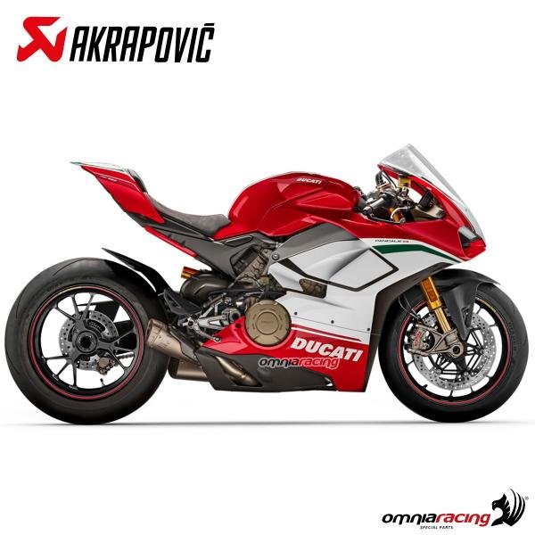 Akrapovic S-D11SO3-FJT titaninių duslintuvų pora (lenktyninė) – Ducati Panigale V4 2018–2021 – nuotrauka 2