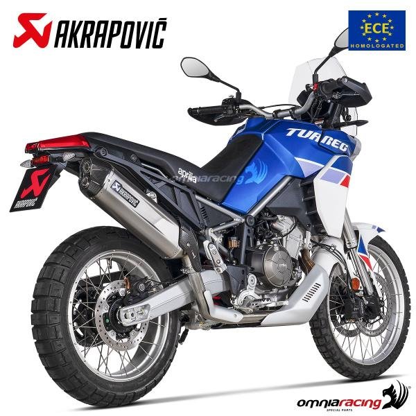 Akrapovic titaninis duslintuvas (homologuotas) – Aprilia Tuareg 660 2022–2024 – nuotrauka 3