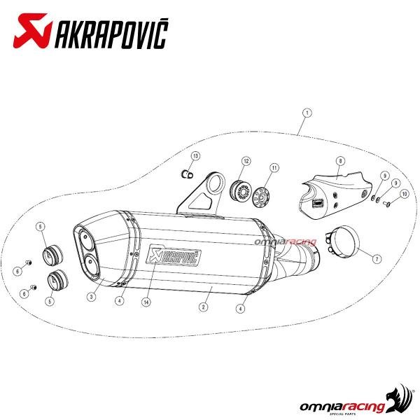 Akrapovic titaninis duslintuvas (homologuotas) – BMW R 1200 GS Adventure 2014–2016 / R 1200 GS 2014–2016 – nuotrauka 4