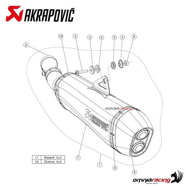 Akrapovic juodas titaninis duslintuvas (homologuotas) – BMW F 700 GS 2017 – nuotrauka 4