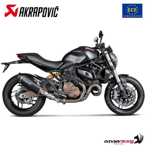 Akrapovic juodas titaninis duslintuvas su jungiamuoju vamzdžiu (homologuotas) – Ducati Monster 1200 2014–2016 – nuotrauka 2