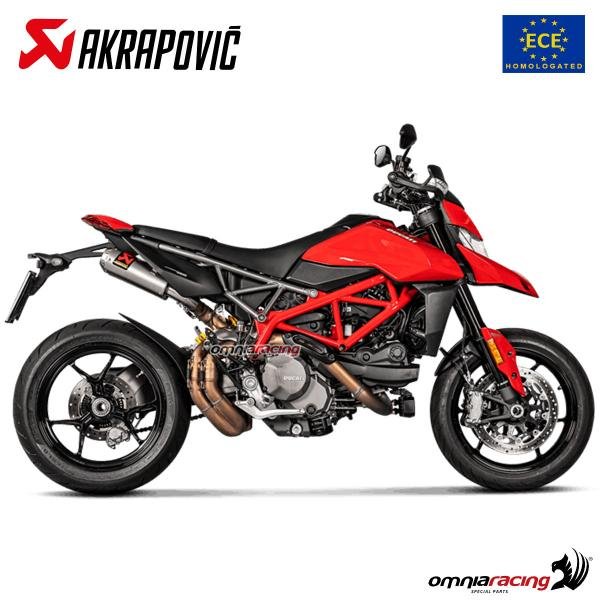 Akrapovic titaninių duslintuvų pora (homologuota) – Ducati Hypermotard 950 2019–2024 – nuotrauka 4