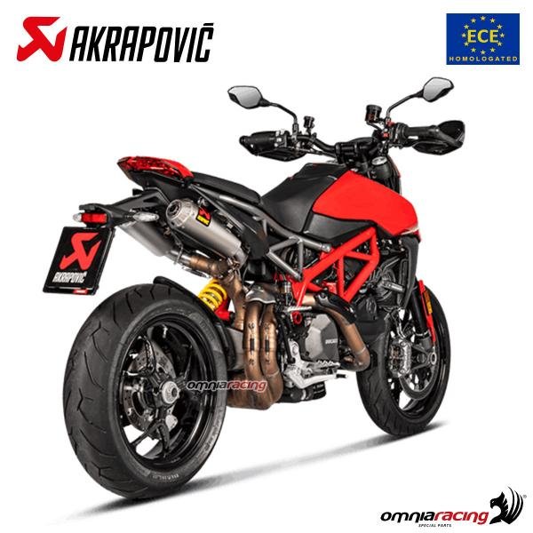 Akrapovic titaninių duslintuvų pora (homologuota) – Ducati Hypermotard 950 2019–2024 – nuotrauka 3