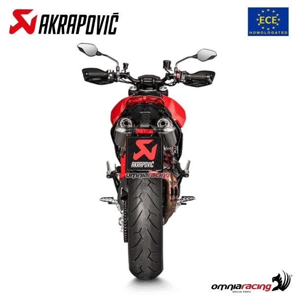 Akrapovic titaninių duslintuvų pora (homologuota) – Ducati Hypermotard 950 2019–2024 – nuotrauka 2