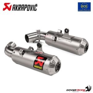 Akrapovic titaninių duslintuvų pora (homologuota) – Ducati Hypermotard 950 2019–2024