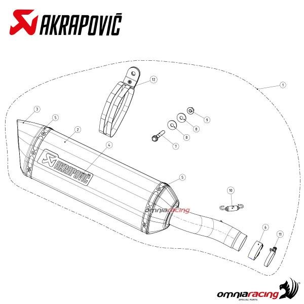 Akrapovic karboninis duslintuvas (homologuotas) – Honda CBR 500 R 2019–2024 / CB 500 F 2019–2024 – nuotrauka 4