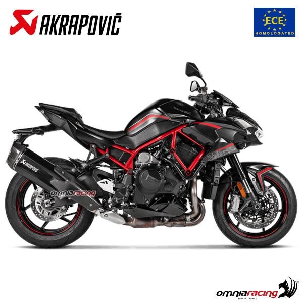 Akrapovic juodas titaninis duslintuvas (homologuotas) – Kawasaki ZH2 2020–2023 – nuotrauka 4