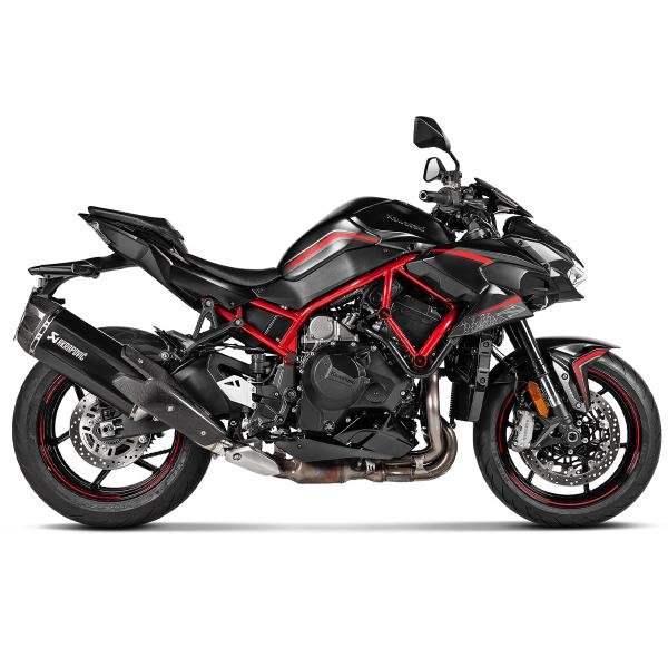 Akrapovic juodas titaninis duslintuvas (homologuotas) – Kawasaki Z H2 – nuotrauka 2