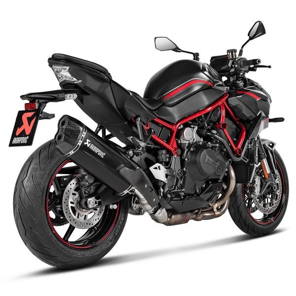 Akrapovic juodas titaninis duslintuvas (homologuotas) – Kawasaki Z H2 – nuotrauka 3