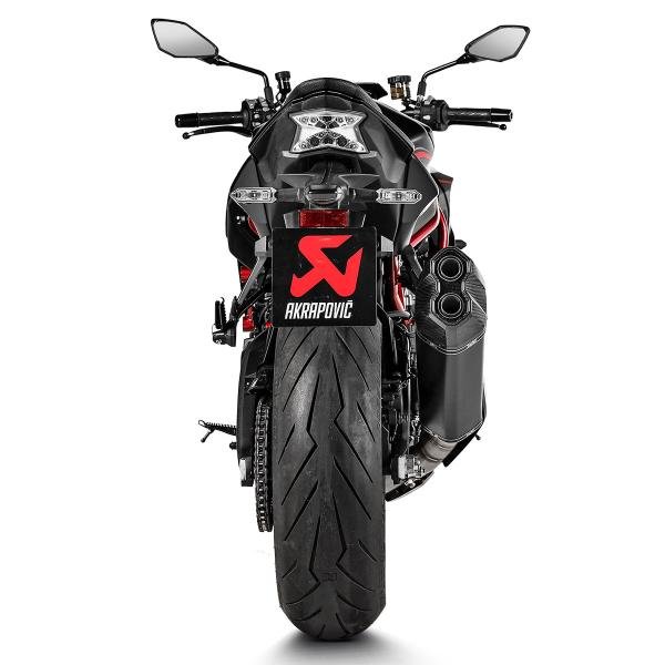 Akrapovic juodas titaninis duslintuvas (homologuotas) – Kawasaki Z H2 – nuotrauka 4