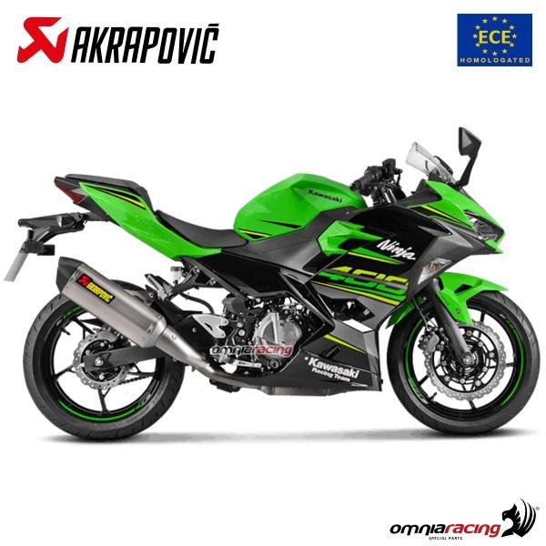 Akrapovic titaninis duslintuvas (homologuotas) – Kawasaki Ninja 400 2018–2024 – nuotrauka 2
