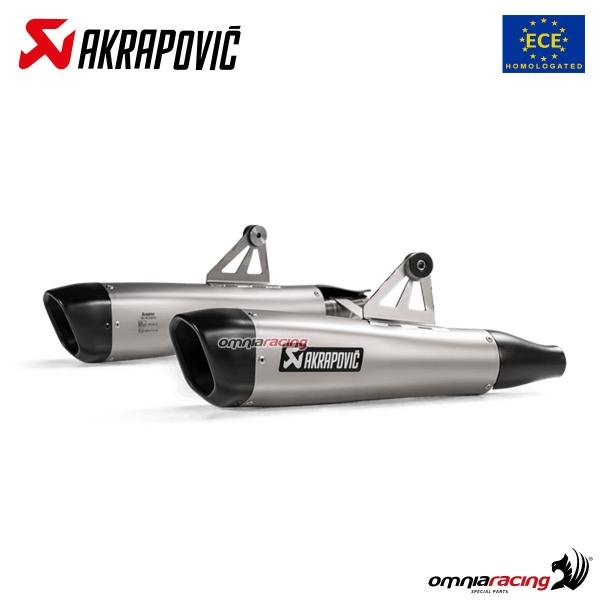 Akrapovic titaninių duslintuvų pora (homologuota) – Triumph Bonneville T100 2019–2024