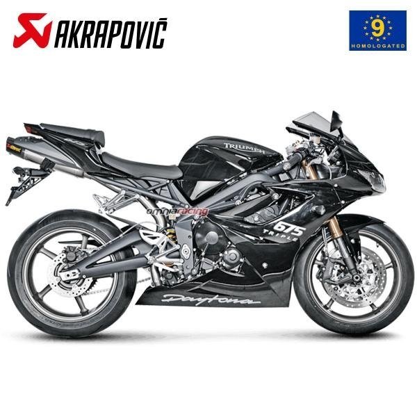 Akrapovic titaninis duslintuvas (homologuotas) – Triumph Daytona 675 R 2010–2012 / Daytona 675 2006–2012 - Image 2