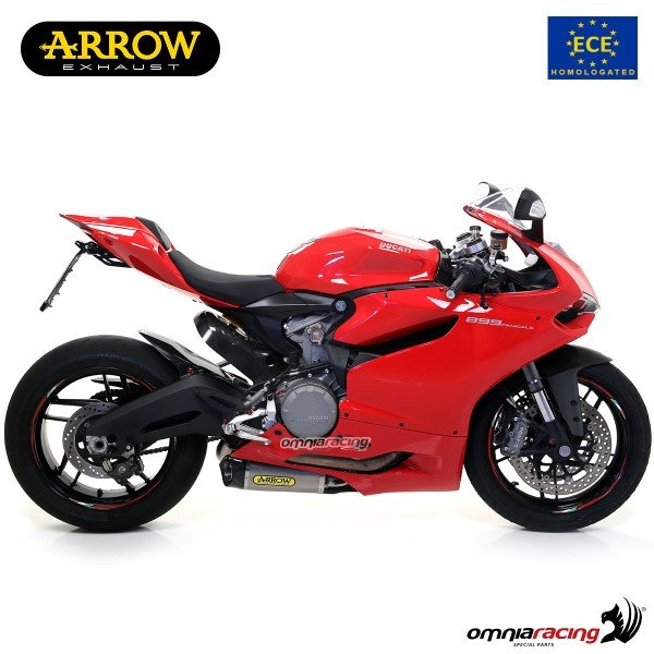 Arrow Works titaninių duslintuvų pora (homologuota) – Ducati Panigale 899 / 1199 2012–2015 – nuotrauka 2