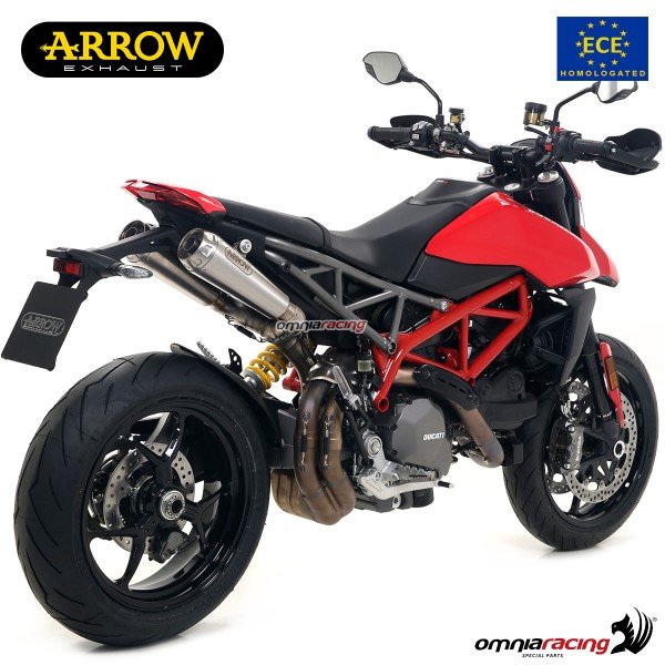 Arrow Pro nerūdijančio plieno duslintuvų pora (homologuota) – Ducati Hypermotard 950 2019–2021 – nuotrauka 3
