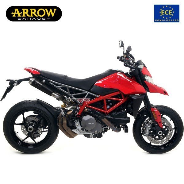 Arrow Pro dark nerūdijančio plieno duslintuvų pora (homologuota) – Ducati Hypermotard 950 2019–2021 - Image 2