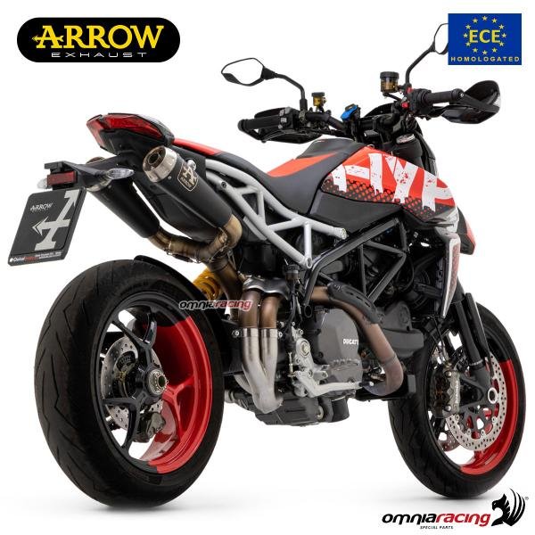 Arrow Pro dark nerūdijančio plieno duslintuvų pora (homologuota) – Ducati Hypermotard 950 2019–2021 – nuotrauka 3