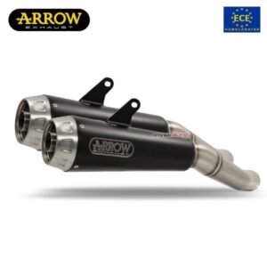 Arrow Pro dark nerūdijančio plieno duslintuvų pora (homologuota) – Ducati Hypermotard 950 2019–2021