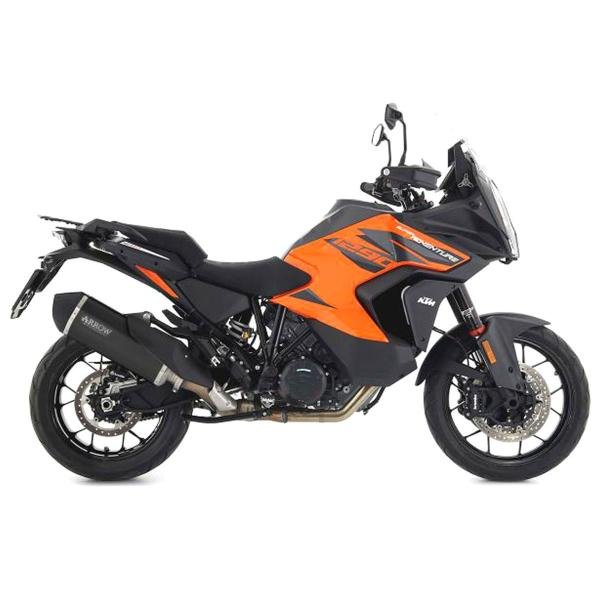 Arrow Sonora juodas titaninis duslintuvas (lenktyninis) – KTM 1290 Super Adventure S 2021 / KTM 1290 Super Adventure S 2023–2024 ir kt. – nuotrauka 2