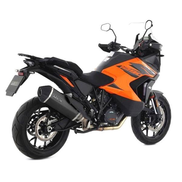 Arrow Sonora juodas titaninis duslintuvas (lenktyninis) – KTM 1290 Super Adventure S 2021 / 1290 Super Adventure S 2023–2024 ir kt. - Image 3