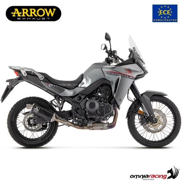 Arrow Indy juodas aliumininis duslintuvas (homologuotas) – Honda XL 750 Transalp 2023–2024 – nuotrauka 2