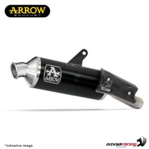 Arrow Indy juodas aliumininis duslintuvas (homologuotas) – Honda XL 750 Transalp 2023–2024