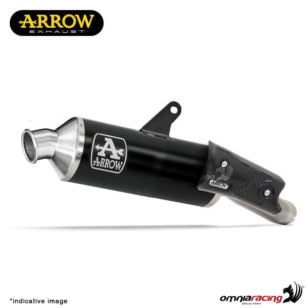 Arrow Indy juodas aliumininis duslintuvas (homologuotas) – Honda XL 750 Transalp 2023–2024