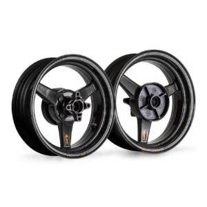 BST Blackstone Tek 3 karboninių ratlankių komplektas – Kawasaki Z125 Pro 2017–2023