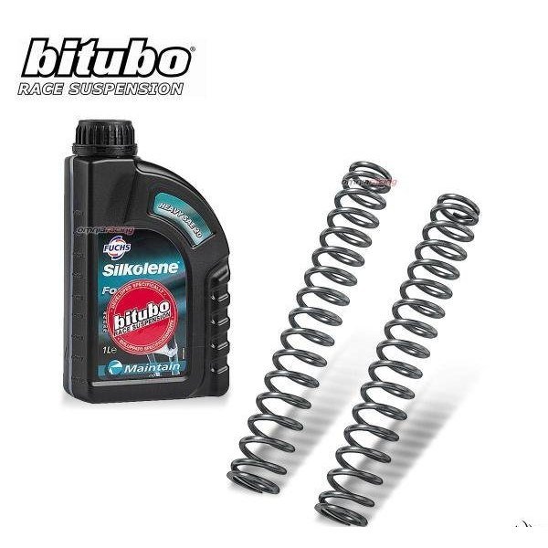 Bitubo Race Suspension JBH (L.245-D.22,4) K=0.90 šakių spyruoklės – Kawasaki Ninja 400 2018–2024 / Yamaha R3 2019–2024