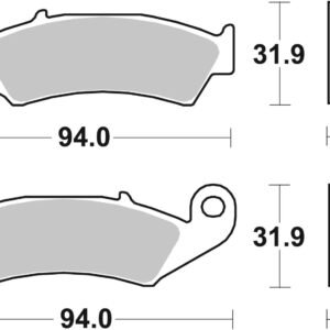 Brembo stabdžių kaladėlės – Honda CR 500 R 1987–1994
