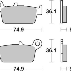 Brembo stabdžių kaladėlės – Honda CR 500 R 1987–2001