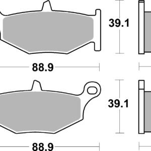 Brembo SP sukepintos stabdžių kaladėlės – Suzuki GSR 600 2006–2010 / Suzuki GSX R 1000 2007–2008 ir kt.