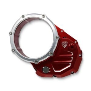CNC Racing raudona sankabos dangtelio apsauga – Ducati 848 Evo 2011–2013 / Ducati 848 2008–2010 ir kt.