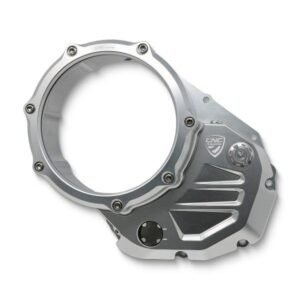 CNC Racing sidabrinė sankabos dangtelio apsauga – Ducati 848 2008–2010 / Ducati 848 Evo 2011–2013 ir kt.