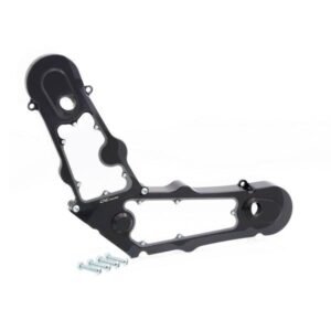 CNC Racing juoda variklio dangtelio apsauga – Ducati Hypermotard 1100 S 2007–2009 / Ducati Hypermotard 1100 2008–2009 ir kt.