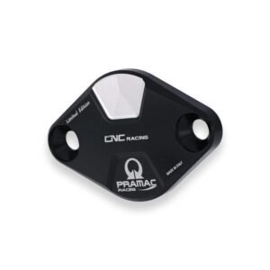 CNC Racing Pramac juoda variklio dangtelio apsauga – Ducati Diavel V4 2023–2024 / Ducati Panigale V4 2018–2024 ir kt.