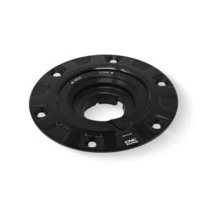 CNC Racing Gear juodas bako dangtelio adapteris – Ducati Diavel 1260 2019–2020 / Ducati Diavel 1260 2022 ir kt.