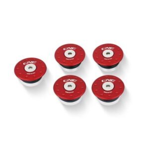 CNC Racing raudonos slankiklių atsarginės dalys – Ducati Monster 1000 2004–2005 / Ducati Monster S4 2003 ir kt.