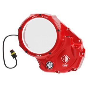 DBK Special Parts -Red LED raudona sankabos dangtelio apsauga – Ducati 848 2008–2010 / Ducati 848 Evo 2011–2013 ir kt.