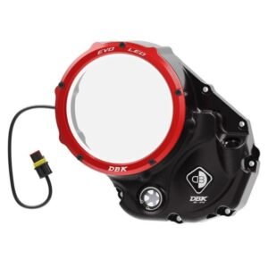 DBK Special Parts LED juoda sankabos dangtelio apsauga – Ducati 848 Evo 2011–2013 / Ducati 848 2008–2010 ir kt.
