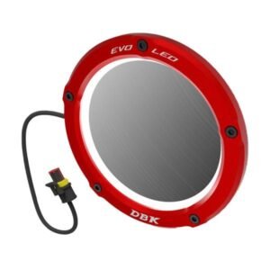 DBK Special Parts EVO LED raudonas variklio dangtelių apsaugų komplektas – BMW M 1000 R 2023–2025 / BMW M 1000 RR 2021–2024 ir kt.