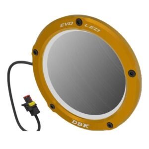 DBK Special Parts EVO LED auksinis variklio dangtelių apsaugų komplektas – BMW M 1000 R 2023–2025 / BMW M 1000 RR 2021–2024 ir kt.