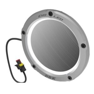 DBK Special Parts EVO LED sidabrinis variklio dangtelių apsaugų komplektas – BMW M 1000 RR 2021–2024 / BMW M 1000 R 2023–2025 ir kt.