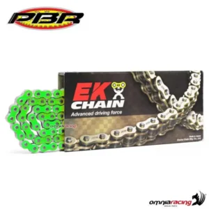 EK 520 MVXZ žalia X-ring grandinė, 120 narelių