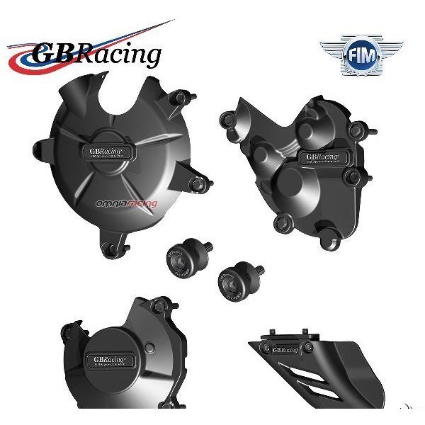 GBRacing variklio dangtelių apsaugų komplektas – Kawasaki Ninja ZX 6R 2013–2023